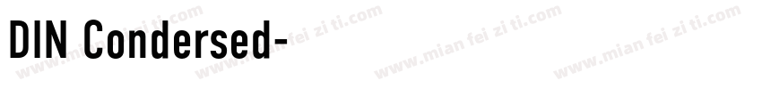 DIN Condersed字体转换
